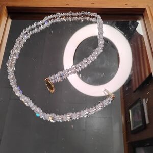 Elegant Crystal Beaded Necklace Possibly Nautilus